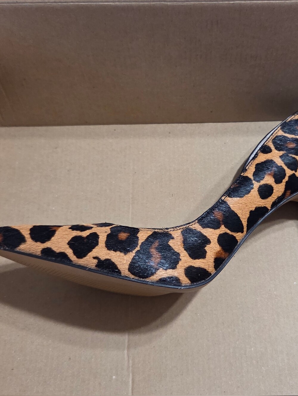 Leopard Print Pointed Toe Stiletto Pumps - Women's - Picture 2 of 8